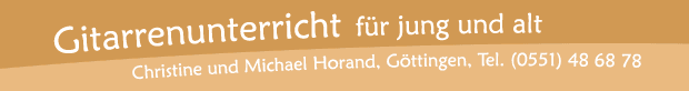 Gitarrenlehrer Christine und Michael Horand, Göttingen